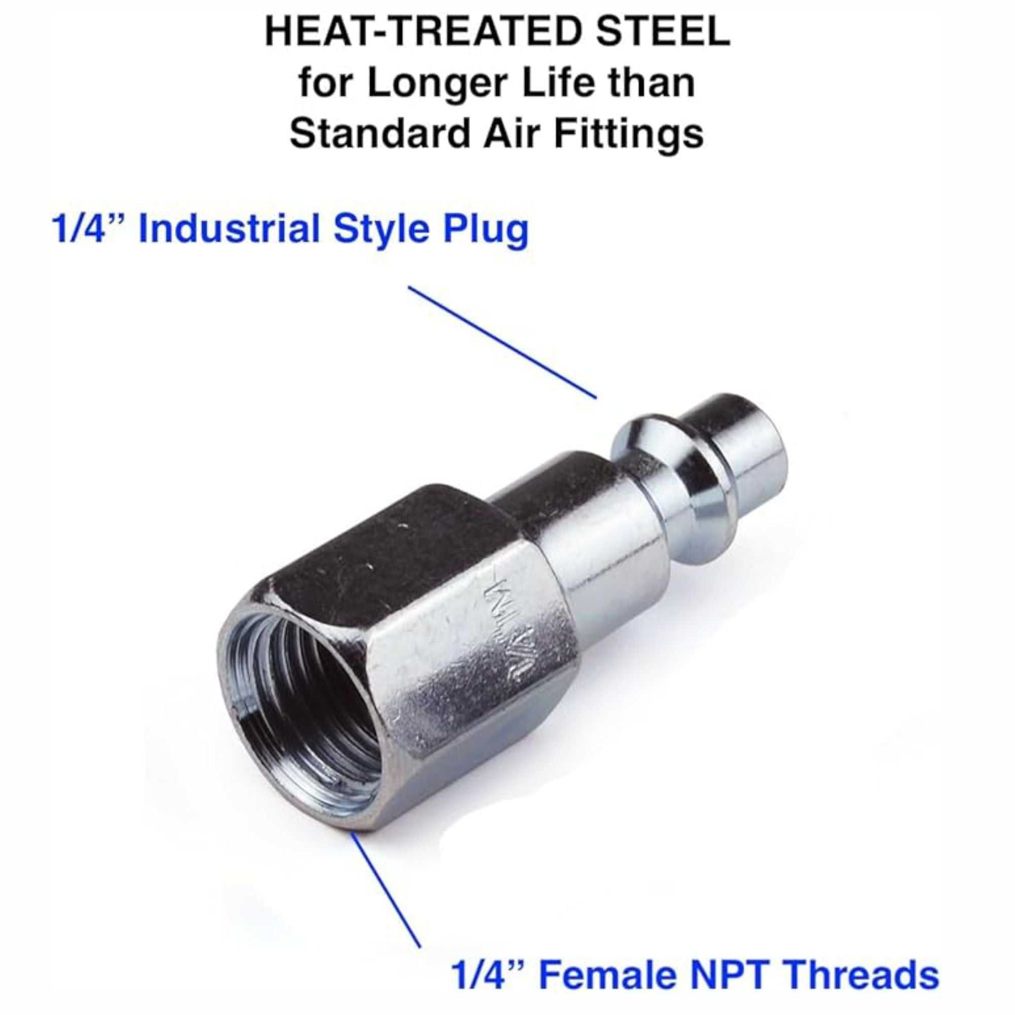 Close-up view of Airline Attachment 8mm - 1/4" Female from MEM showcasing its durable design.
