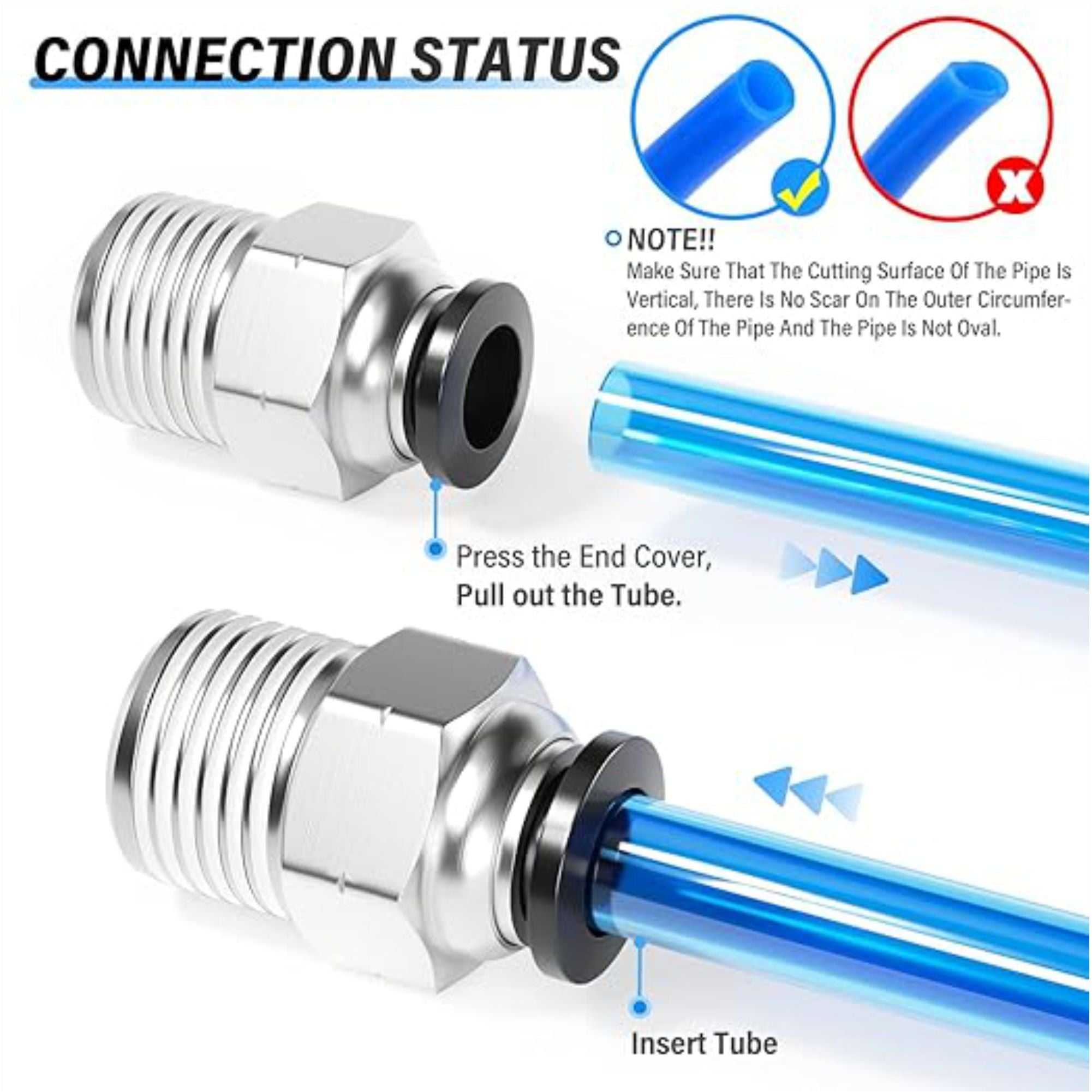 Airline Attachment 8mm - 1/4" Female by MEM, perfect for air tools with Male NPT ports.