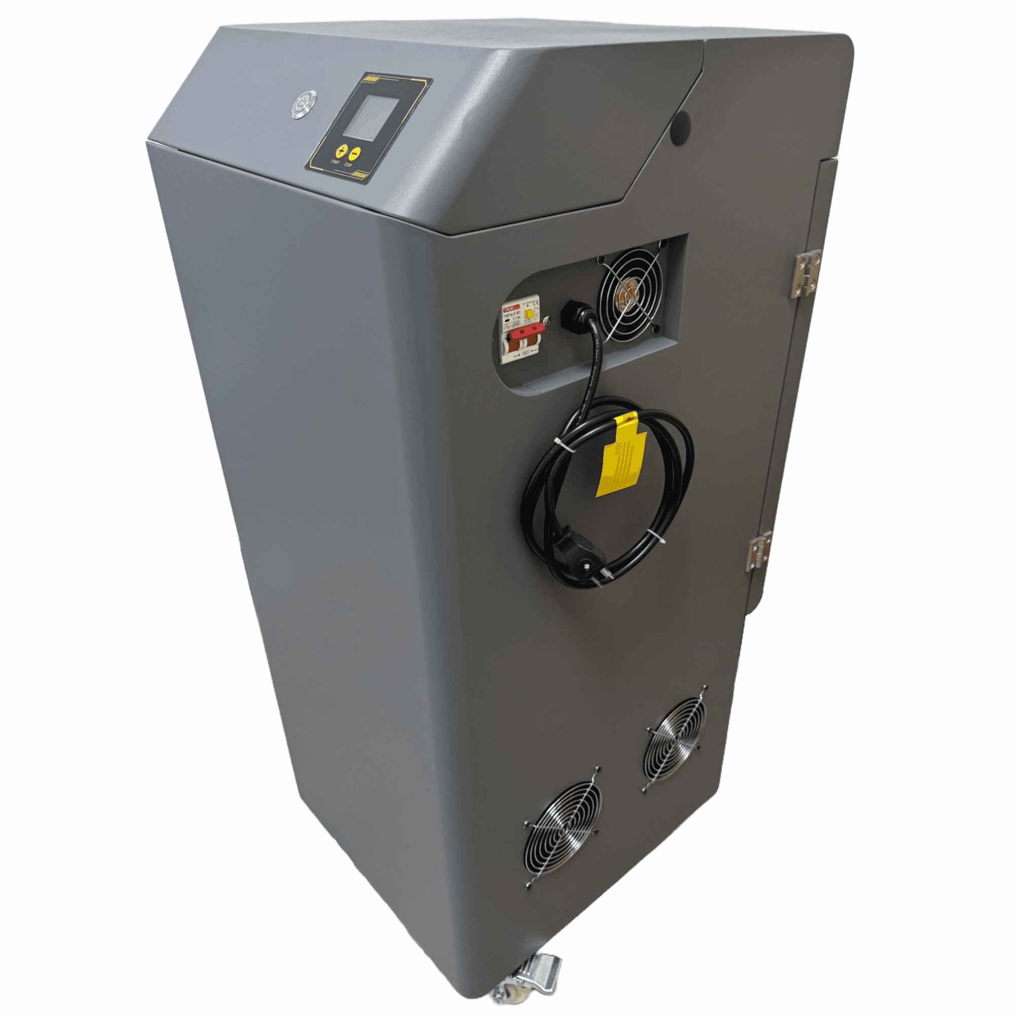 Side view of the Fume Extractor by Printomize America, featuring ventilation ports and robust build suitable for DTF printers.