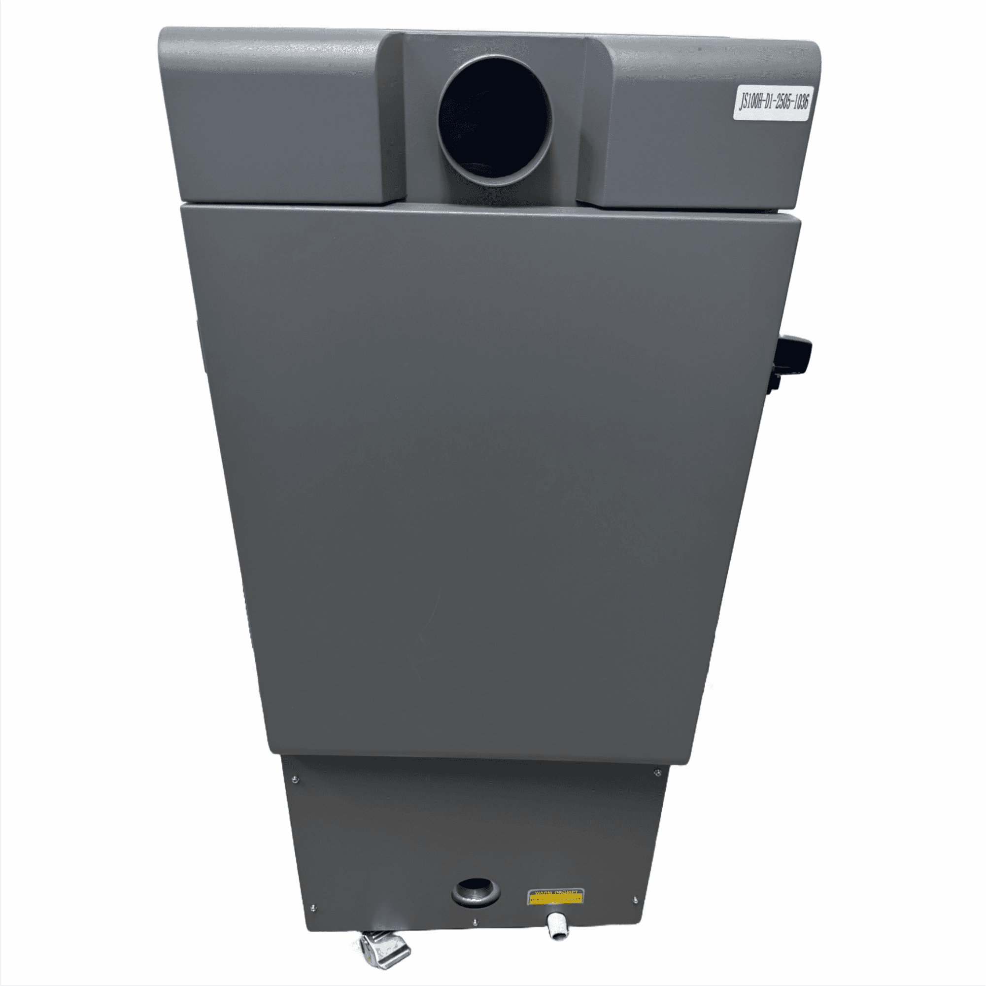 Back view of the Fume Extractor by Printomize America, emphasizing exhaust port and compact design for effective smoke removal.