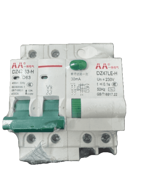 Power Breaker by Printomize America, an electrical circuit breaker featuring multiple switches and clear labeling for voltage and current specifications.