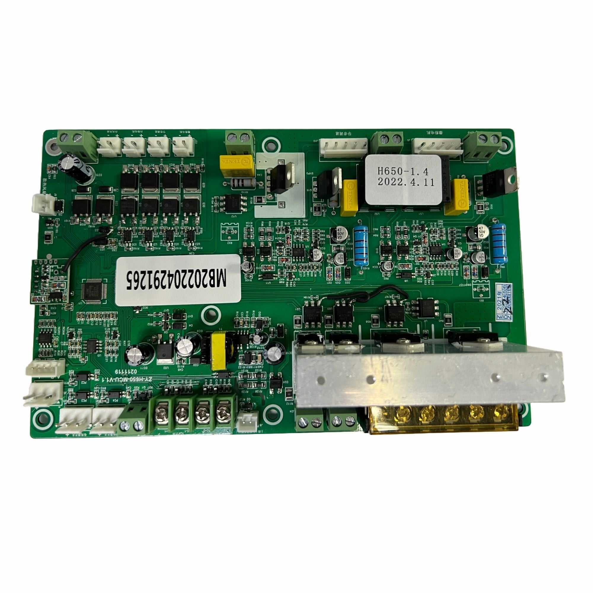 Replacement Dryer IC Board Version 1.4 by Printomize America showcasing a detailed view of the electronic components and circuitry on a green board.