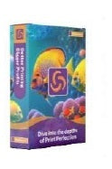 Packaging of PrintFactory Production Rip Software by Printomize America, featuring vibrant underwater imagery and the PrintFactory logo, designed for integrated printing solutions.
