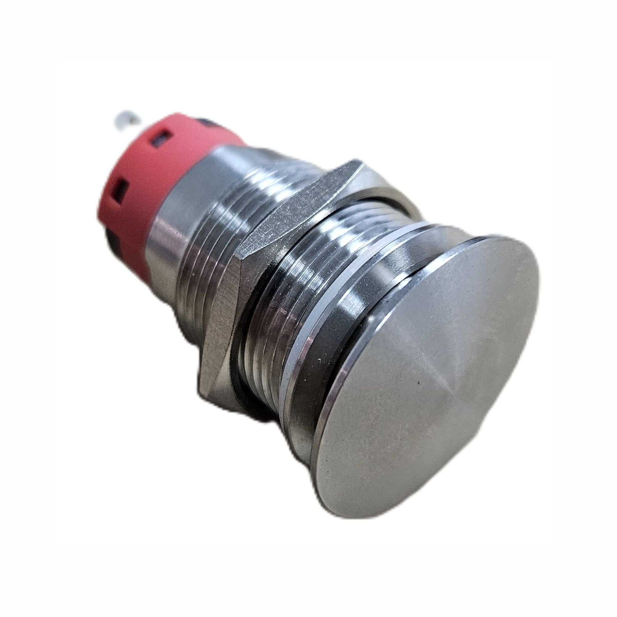 TQB-4050 Silver Manual Press Button by MEM, designed for use with MEM heat press models including TQB-405B. The image displays a close-up view of the round, metallic button with a robust design.