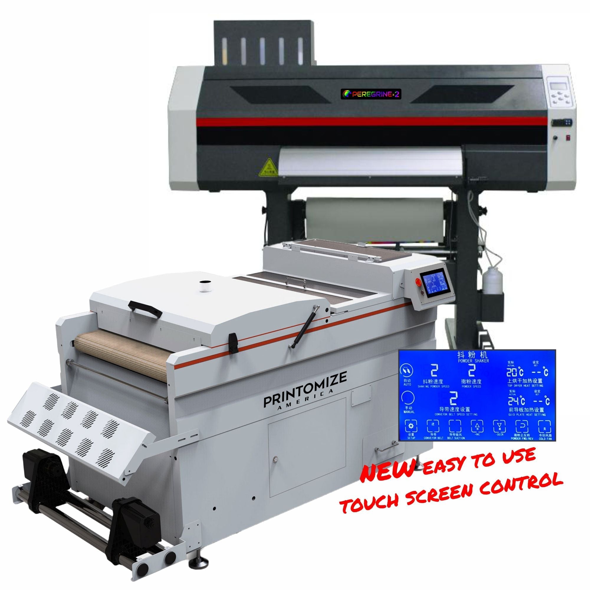 Commercial DTF Printer: Advanced Shaker & Dryer System