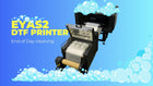 Cleaning your Eyas2 DTF Printer with cleaning solution and lint-free wipes for effective maintenance.