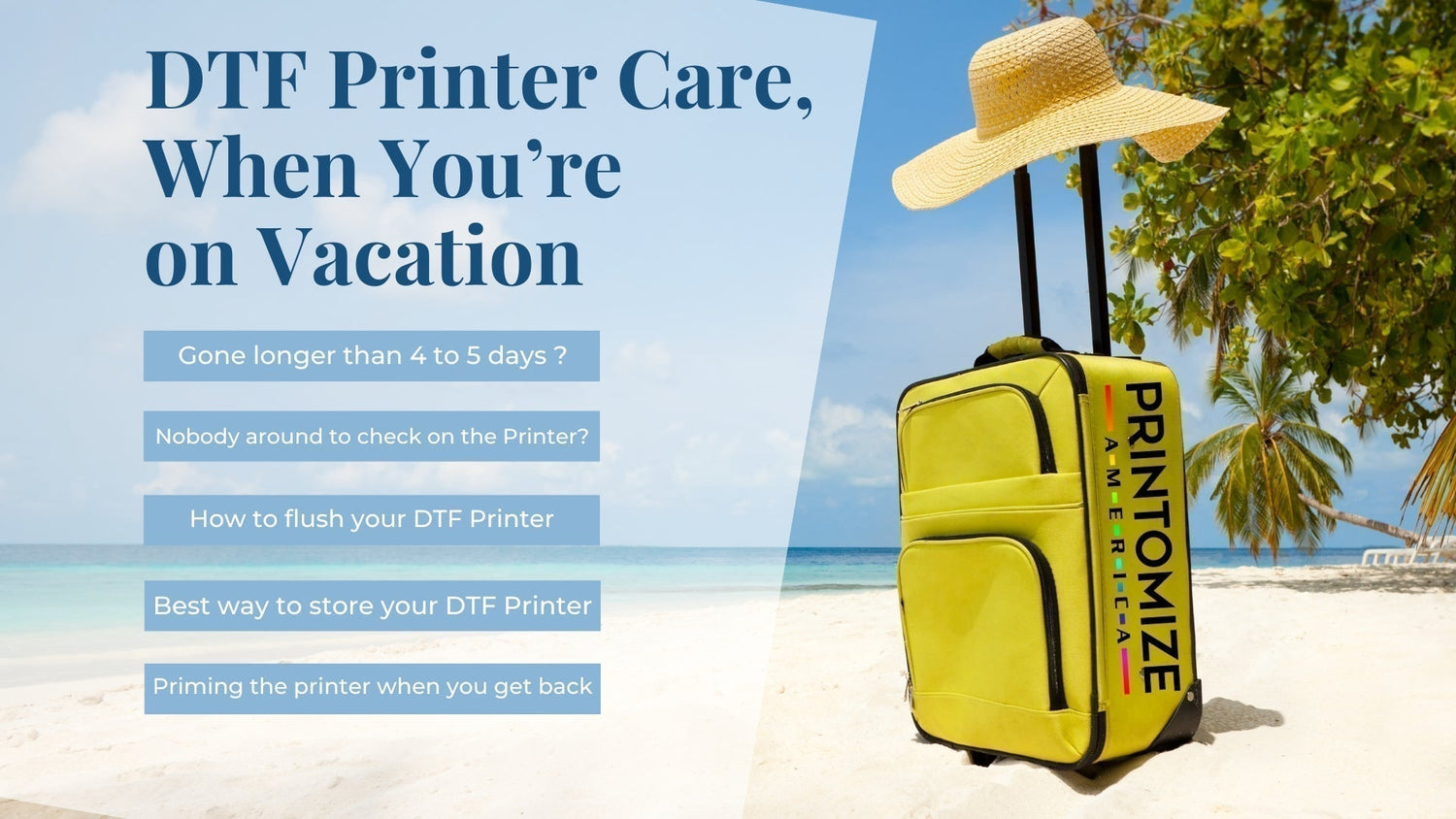 How to Properly Store Your DTF Printer While You’re Away