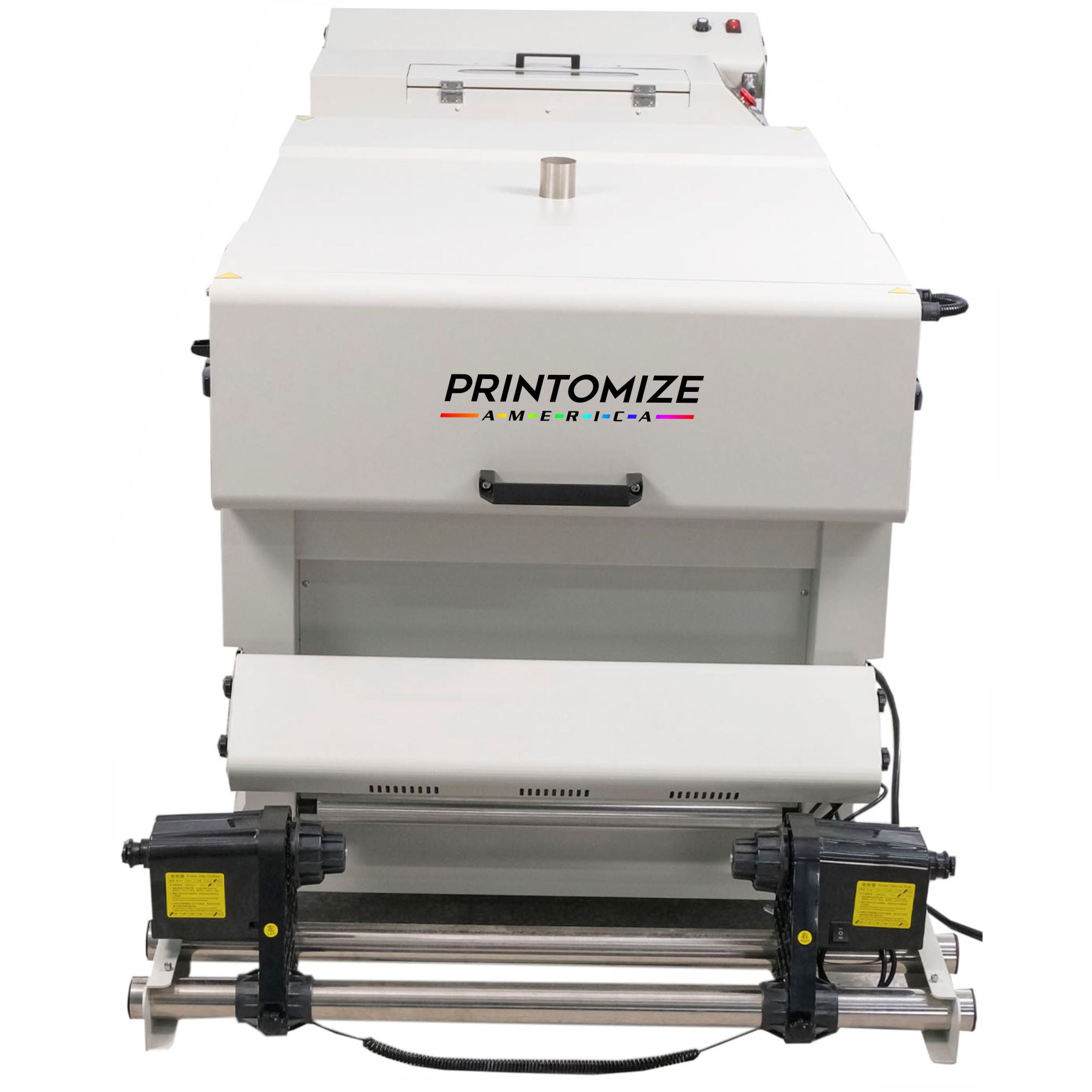 24 inch DTF powder shaker and dryer with automatic induction film rewinding