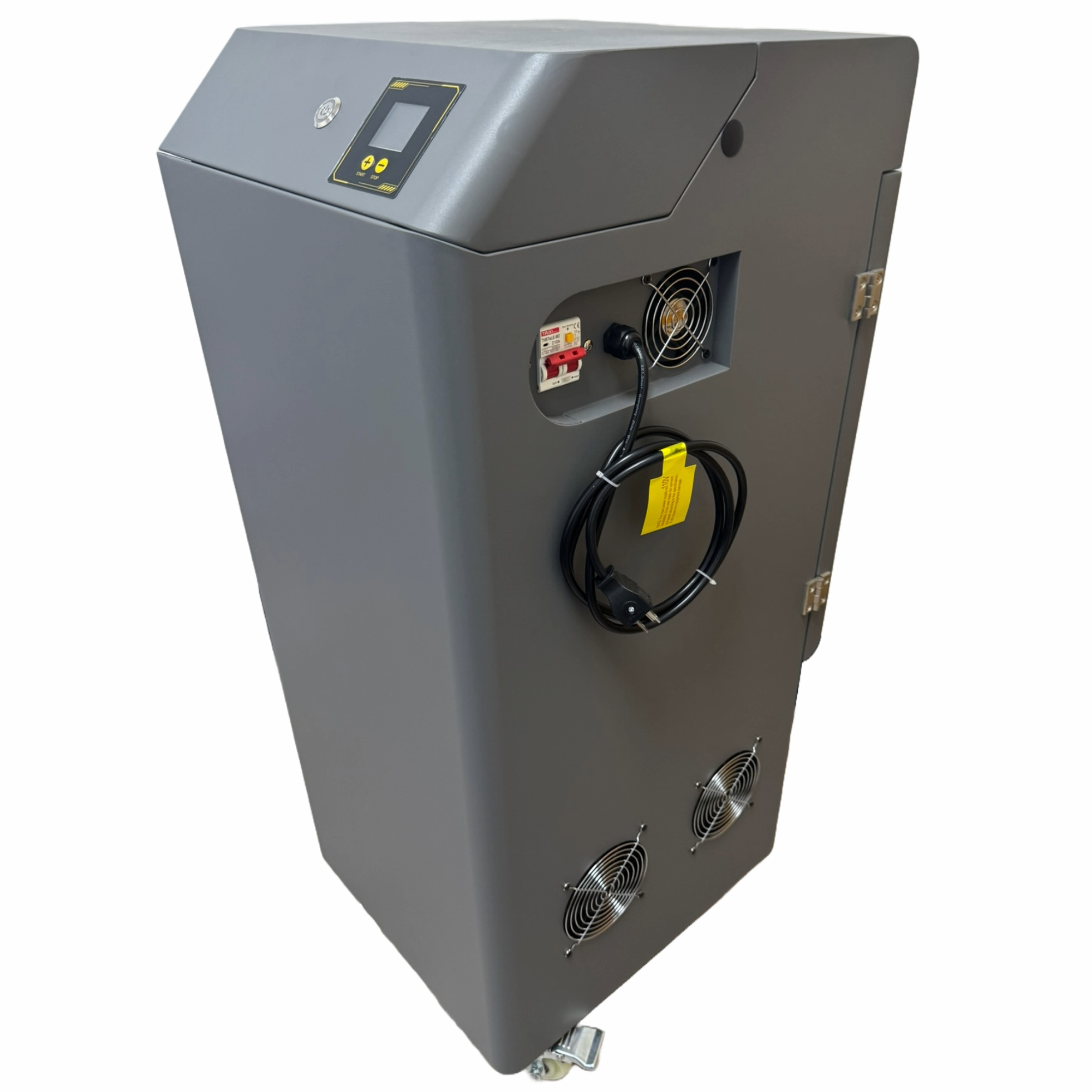Side view of the Fume Extractor by Printomize America, featuring ventilation ports and robust build suitable for DTF printers.