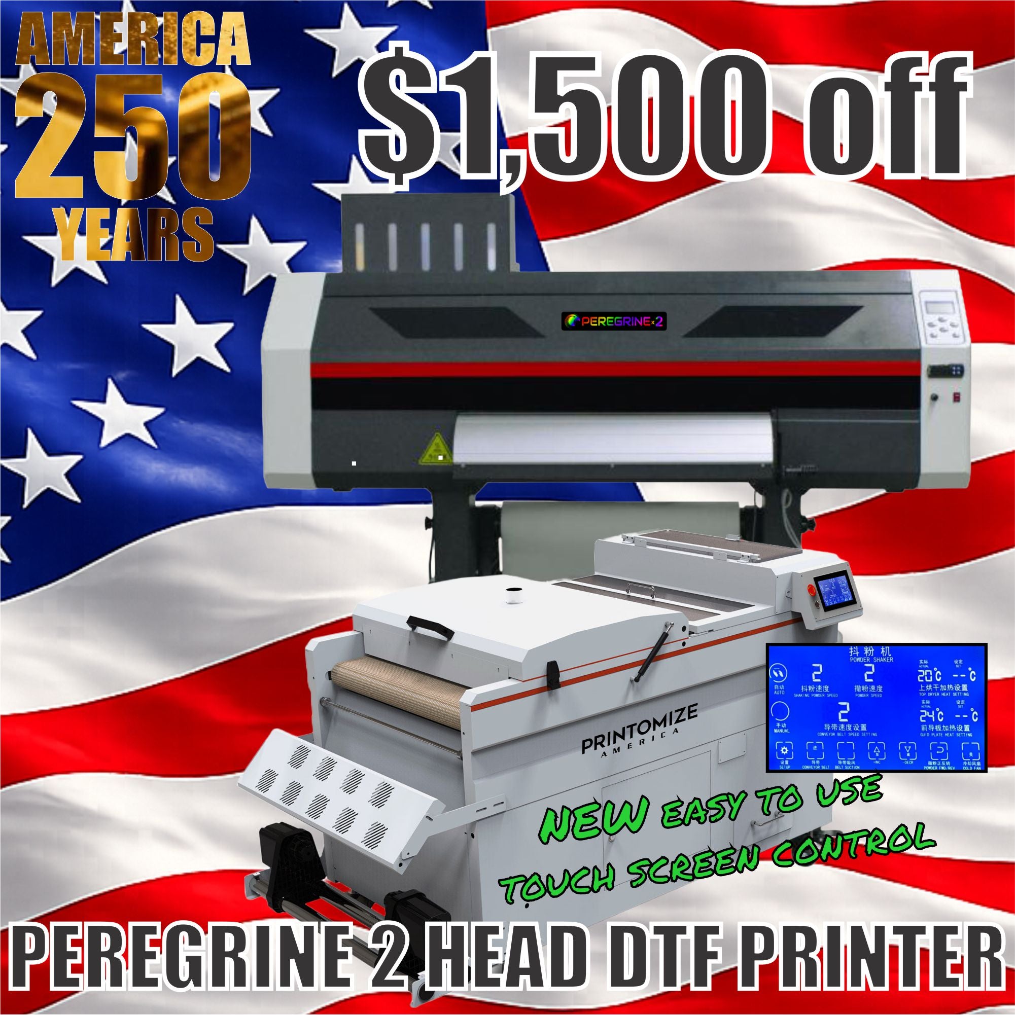 Peregrine 2 Head DTF Printer /Dryer