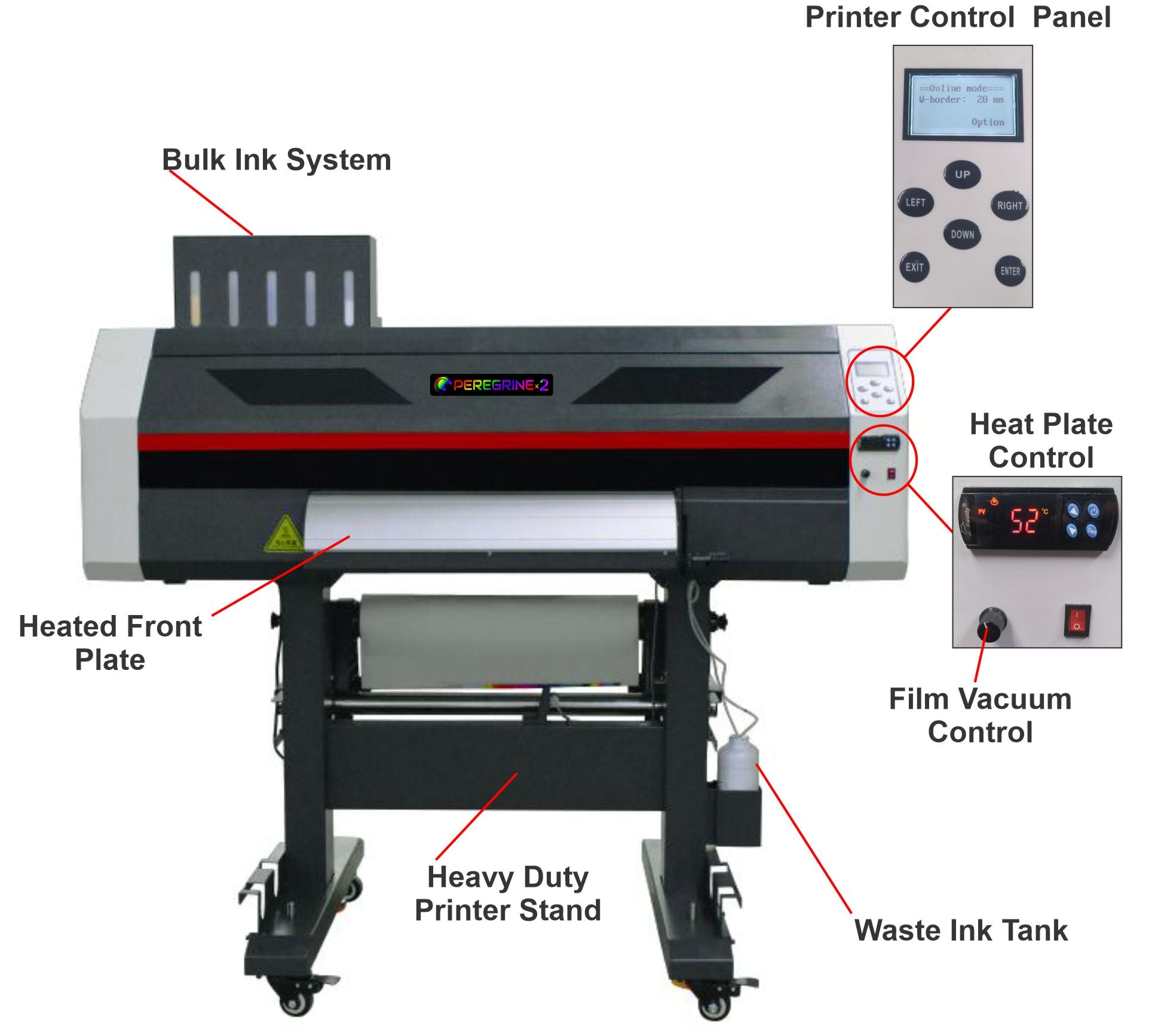 Naruhoshi DTF2410 DTF Printer , 24 Wide – Ready to Print Bundle