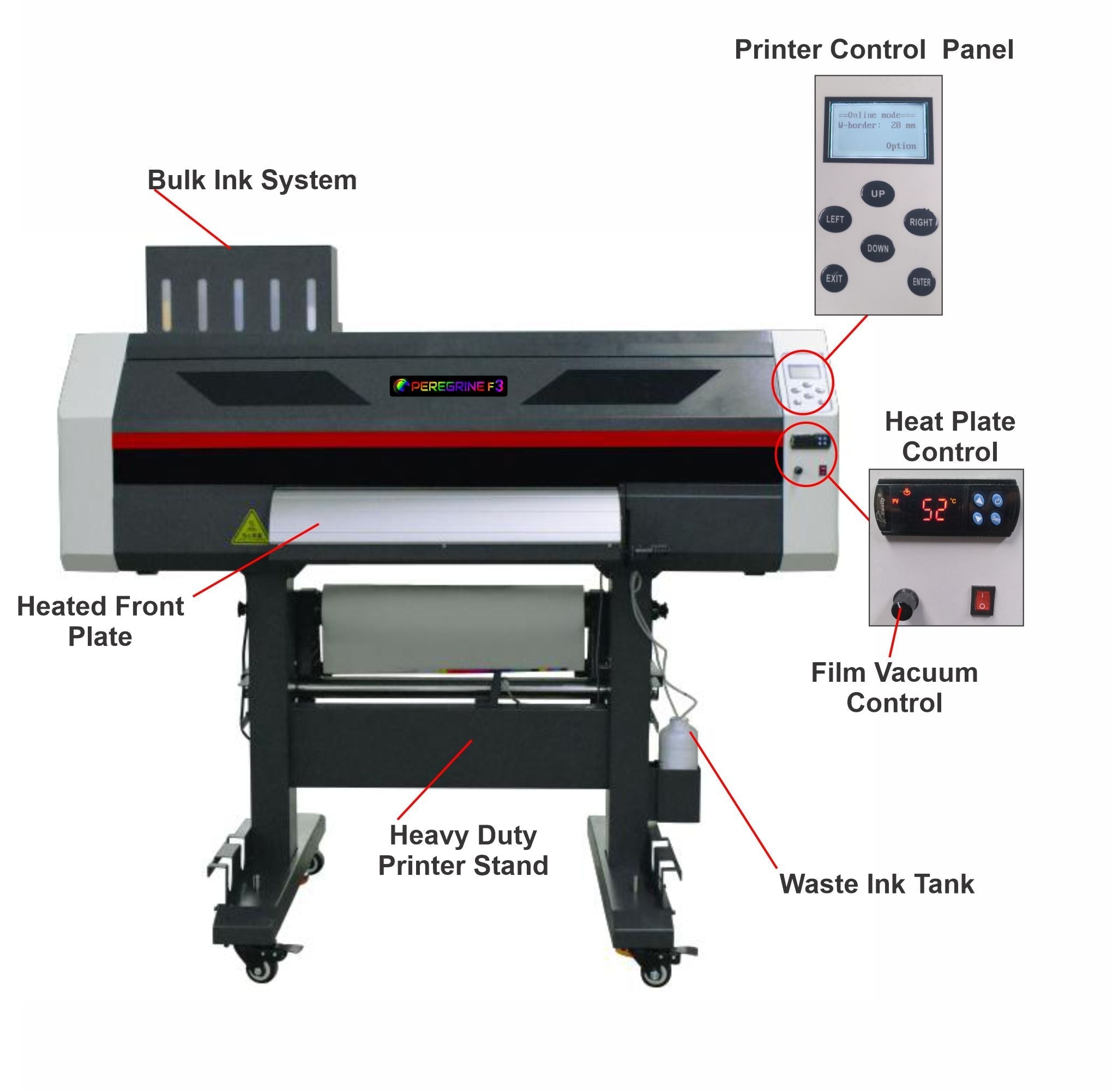 Peregrine F3 (Fluorescent) DTF Printer /Dryer - DTF Printer
