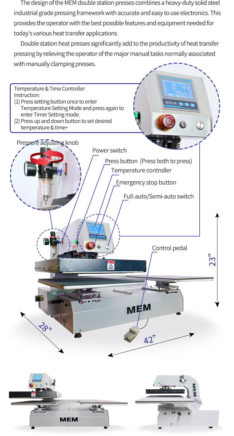 TQB-4050 16 x 20 Heat Press Machine With Full-automatic